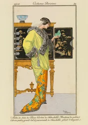 Tallerken 32 fra #39;Costumes Parisiens#39;