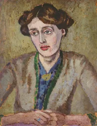Virginia Woolf (1882-1941) (olje om bord)