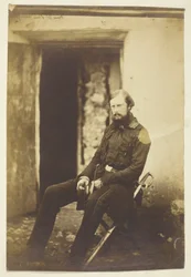 Prins Edward av Sachsen-Weimar, fotografert i felten, Krim