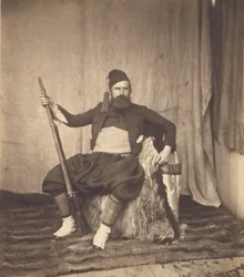 Selvportrett i zouavuniform