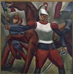 Cuirassier (olje på lerret