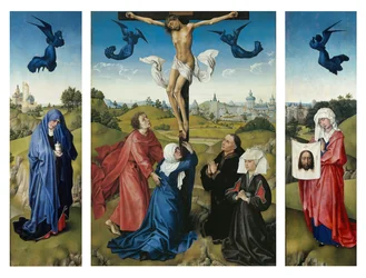 Korsfestelsestriptyk, ca. 1445