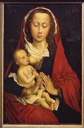 Madonna og barn - Madonna og barn (maleri på lerret)