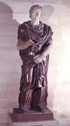 En fangebarbarprins, fra Villa Borghese, Roma (porfyr)