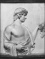 Antinous, ca. 130-140 e.Kr. (marmor) (s/hvitt-bilde)