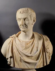 Byste av keiser Nerva (Marcus Cocceius Nerva) (26-98 e.Kr.), Paris, Louvre-museet