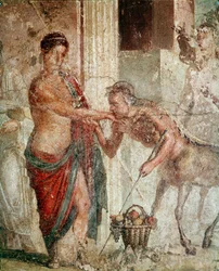 Kentaur under bryllupet til Pelops og Hippodamia (fresco