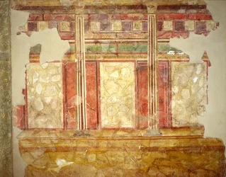 Dekorasjon fra huset til Scalae Caci, Palatinerhøyden, Roma