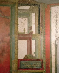 Fantastisk arkitektur, Pompei, Italia (fresco)