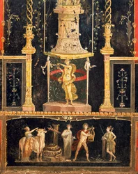 Freske i Amorsalen i Vettii-familiens hus i Pompeii