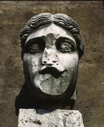 Leder av en statue, Ostia Antica, Italia