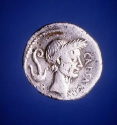 Julius Cæsar - romersk mynt