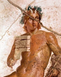 Panmusiker, blant nymfene (fresco