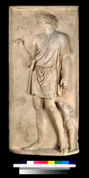 Relieff av Antinous som Dionysos eller Silvanus, høsting av druer
