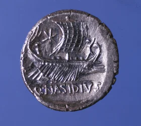 Representasjon av en bysse. Pompee den store (Gneo Pompeo den store eller Gnaeus Pompeius Magnus