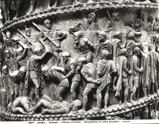 Halshuggingen av tyske adelsmenn, detalj fra kolonnen til Marcus Aurelius