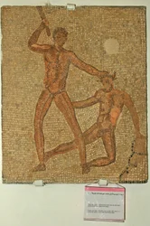 Theseus and the Minotaur, fra huset til Jacob Magnus (mosaikk)