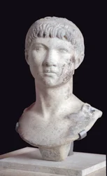 Romersk kunst: byste av Ptolemaios av Mauretania (10 f.Kr. - 40 e.Kr.), marmor