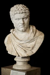Caracalla (188 - 217 e.Kr.) marmor, romersk kunst