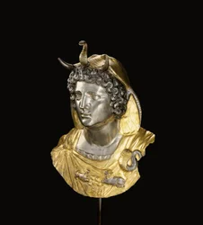 Emblema til Cleopatra Selene, ca. sent 1. århundre f.Kr.-tidlig 1. århundre e.Kr. (forgylt og sølv)