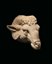 Hodet til en ram, ca. 1. århundre f.Kr. - 1. århundre e.Kr. (marmor)