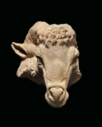 Hodet til en ram, ca. 1. århundre f.Kr. - 1. århundre e.Kr. (marmor)