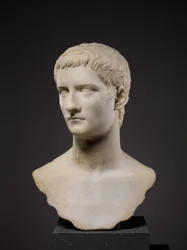 Portrettbyste av keiser Gaius, kjent som Caligula, 37-41 e.Kr.