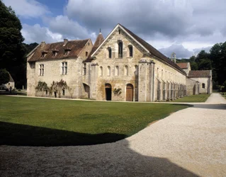 Utsikt over fengsel, scriptorium og kapittelhus