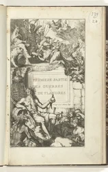 Titteltrykk for første del av Guerres de Flandres Premier partie des Guerres de Flandres (tittel på objekt) Guerres de Flandres (serietittel)