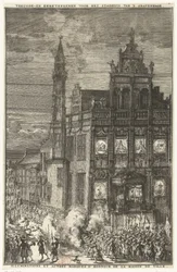 Gledestegn foran rådhuset, 1691