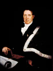 Portrett av arkitekten Carlo Barabino (1768-1835) Maleri av Rosa Bacigalupo Carrera (1800-tallet) Genes fra 1800-tallet, Gallery of Modern Art
