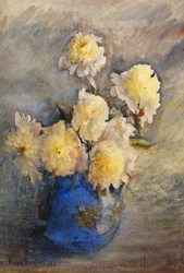 Peoner i en blå vase, 1899