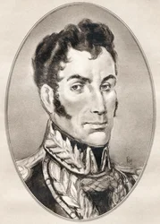Simon Jose Antonio de la Santusima Trinidad Bolivar Palacios Ponte y Blanco, fra Living Biography of Famous Men.