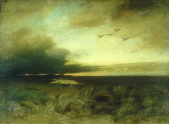 Evening Near Rockaway (olje på lerret)