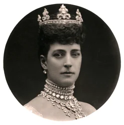 Dronning Alexandra 1844-1925, dronningkonsort til kong Edward VII, sent på 1800-tallet.