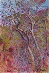 Landskap, studio, ca. 1907