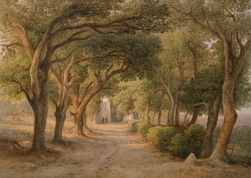 Castel Gandolfo (akvarell på papir)