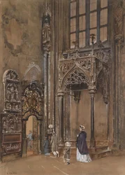 Inne i St. Stephan i Wien