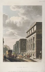 Utsikt over Old Bailey, ser nordover, City of London, 1814