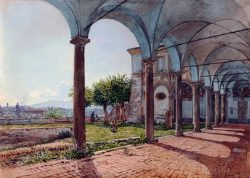Utsikt over Roma (Italia) fra kirken Sant Onofrio (Utsikt fra Sant