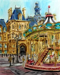 Paris#39; gater, 2024 (olje på lerret)