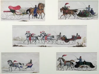 Russiske hestetrukne sleder