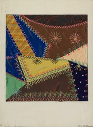Crazy Quilt, ca. 1940.