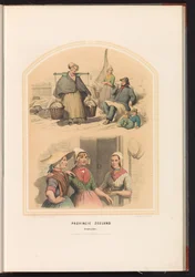 Tradisjonelle drakter av Arnemuiden i Zeeland, 1857-provinsen Zeeland. Arnemuiden / XX (tittel på objekt)