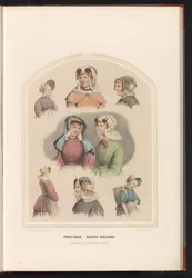 Tradisjonell drakt fra Nord-Holland, 1857 Provinsen Nord-Holland. / XXIII (tittel på objekt)