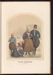 Tradisjonell drakt av øya Marken i Nord-Holland, 1857 Provinsen Nord-Holland. Øya Marken / XXX (tittel på objekt)