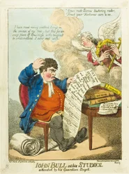 John Bull ved studiene sine