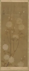 Hengende kirsebærgrener i blomst, Edo-periode, midten av 1700-begynnelsen av 1800-tallet.