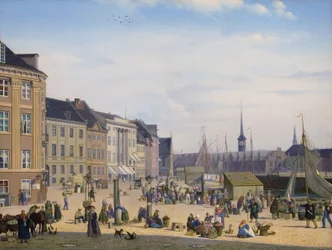 Hojbro Plads, en markedsplass i København