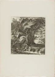 Par sittende i en lysning